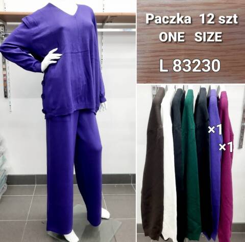 Komplet damskie L83230 Mix kolor Standard