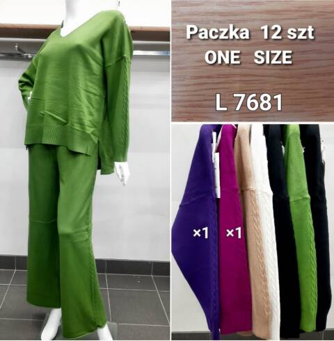 Komplet damskie L7681 Mix kolor Standard