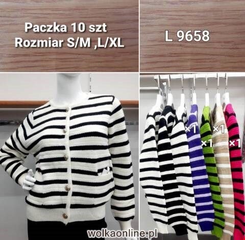 Kardigan damskie L9658 Mix kolor S/M-L/XL