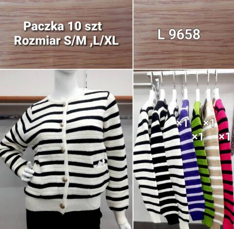 Kardigan damskie L9658 Mix kolor S/M-L/XL 1