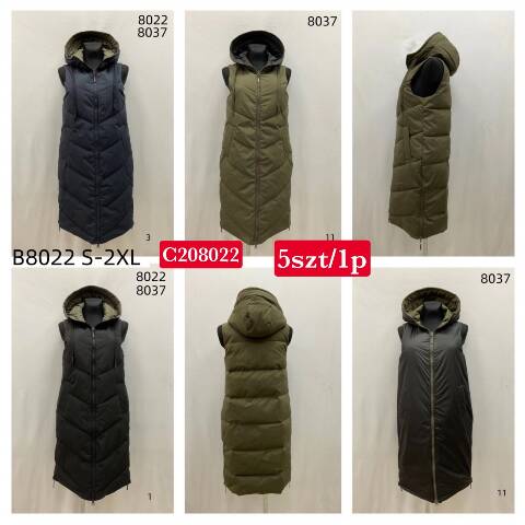  Zimowa kamizelka damskie C208022 1 kolor S-2XL 1