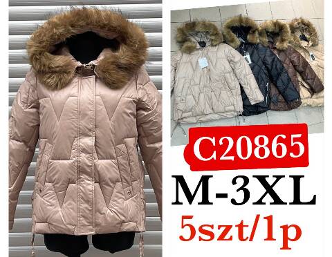 Zimowa kurtka Damskie C20865 1 kolor M-3XL