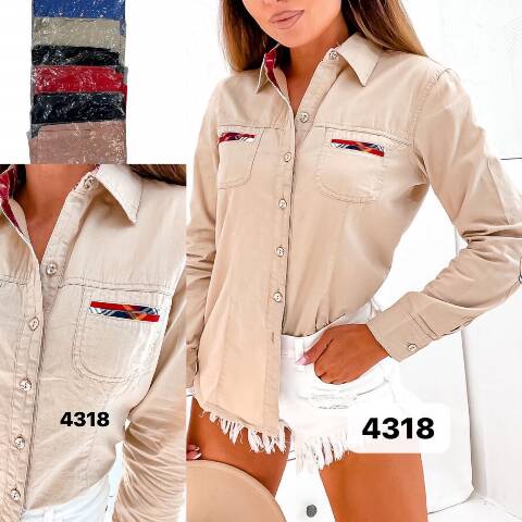 Koszula damskie 4318 Mix kolor 36-44 1