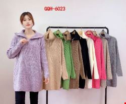 Sweter damskie GQH-6023 Mix kolor Standard