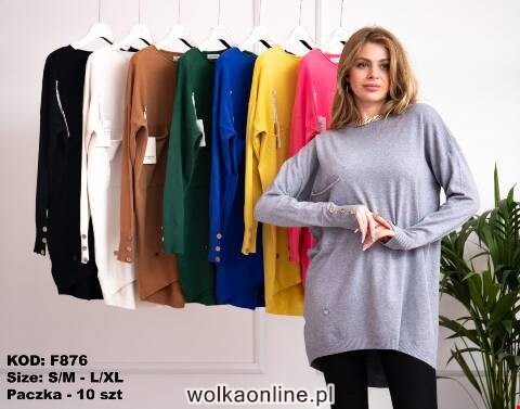 Sweter damskie F876 Mix kolor S/M-L/XL