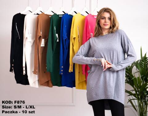 Sweter damskie F876 Mix kolor S/M-L/XL 1