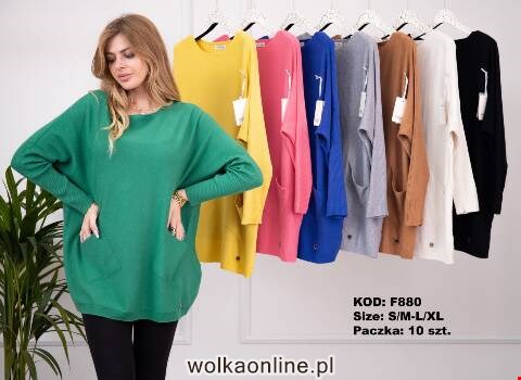 Sweter damskie F880 Mix kolor S/M-L/XL