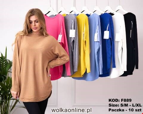 Sweter damskie F889 Mix kolor S/M-L/XL