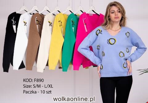 Sweter damskie F890 Mix kolor S/M-L/XL