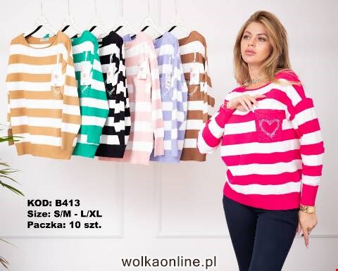 Sweter damskie B413 Mix kolor S/M-L/XL