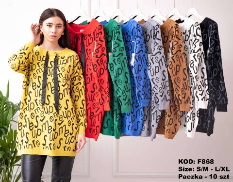 Sweter damskie F868 Mix kolor S/M-L/XL 1