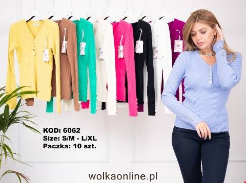 Sweter damskie 6062 Mix kolor S/M-L/XL