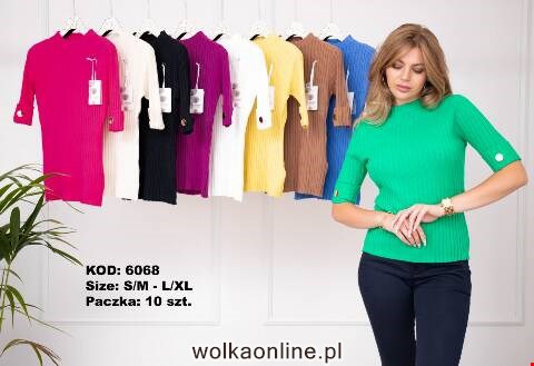 Sweter damskie 6068 Mix kolor S/M-L/XL