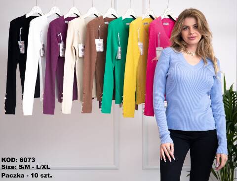 Sweter damskie 6073 Mix kolor S/M-L/XL 1