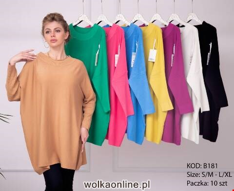 Sweter damskie B181 Mix kolor S/M-L/XL