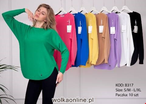 Sweter damskie B317 Mix kolor S/M-L/XL