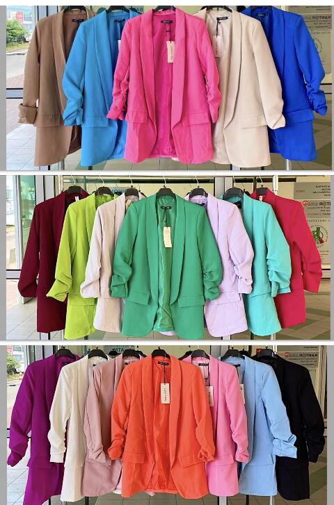 Marynarki damskie 4599 1 kolor S-XL (Towar włoskie)