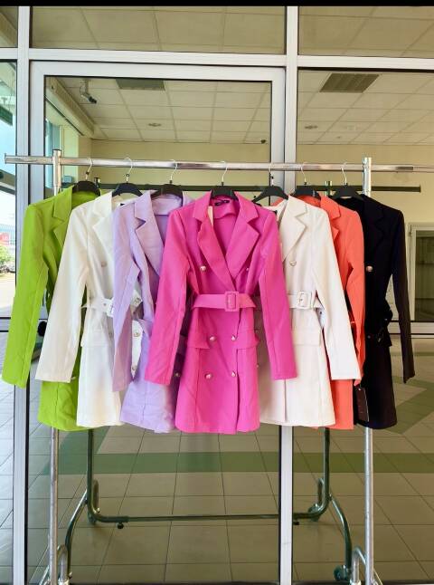 Płaszcze  damskie 4600 1 kolor S-XL (Towar włoskie)