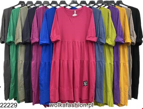 Sukienka damskie 5077 Mix kolor Standard (Towar Włoskie)