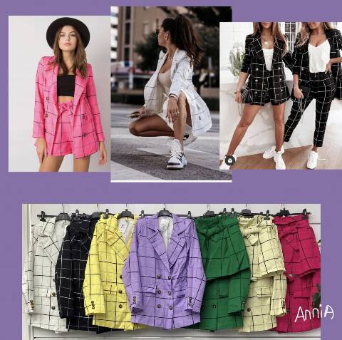 Komplet damskie 5306 1 kolor S-2XL (Towar Włoskie)