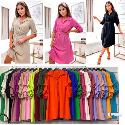 Sukienka damskie 5308 1 kolor Standard (Towar Włoskie)