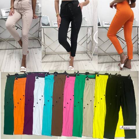 Spodnie damskie 5310 Mix kolor Standard (Towar Włoskie)