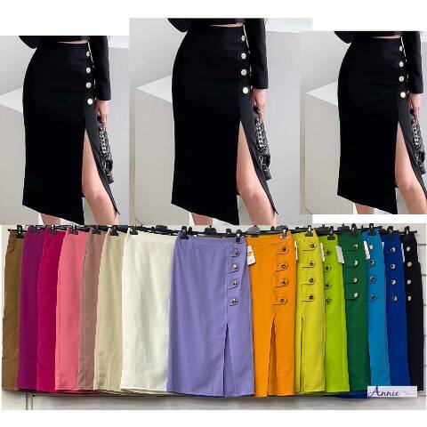 Spódnice damskie 5311 1 kolor S-2XL (Towar Włoskie)