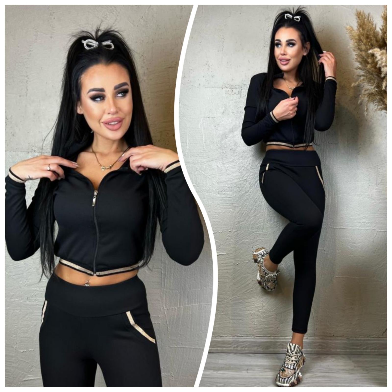 Komplet damske 5557 1 kolor M-2XL (Towar Polskie) 1