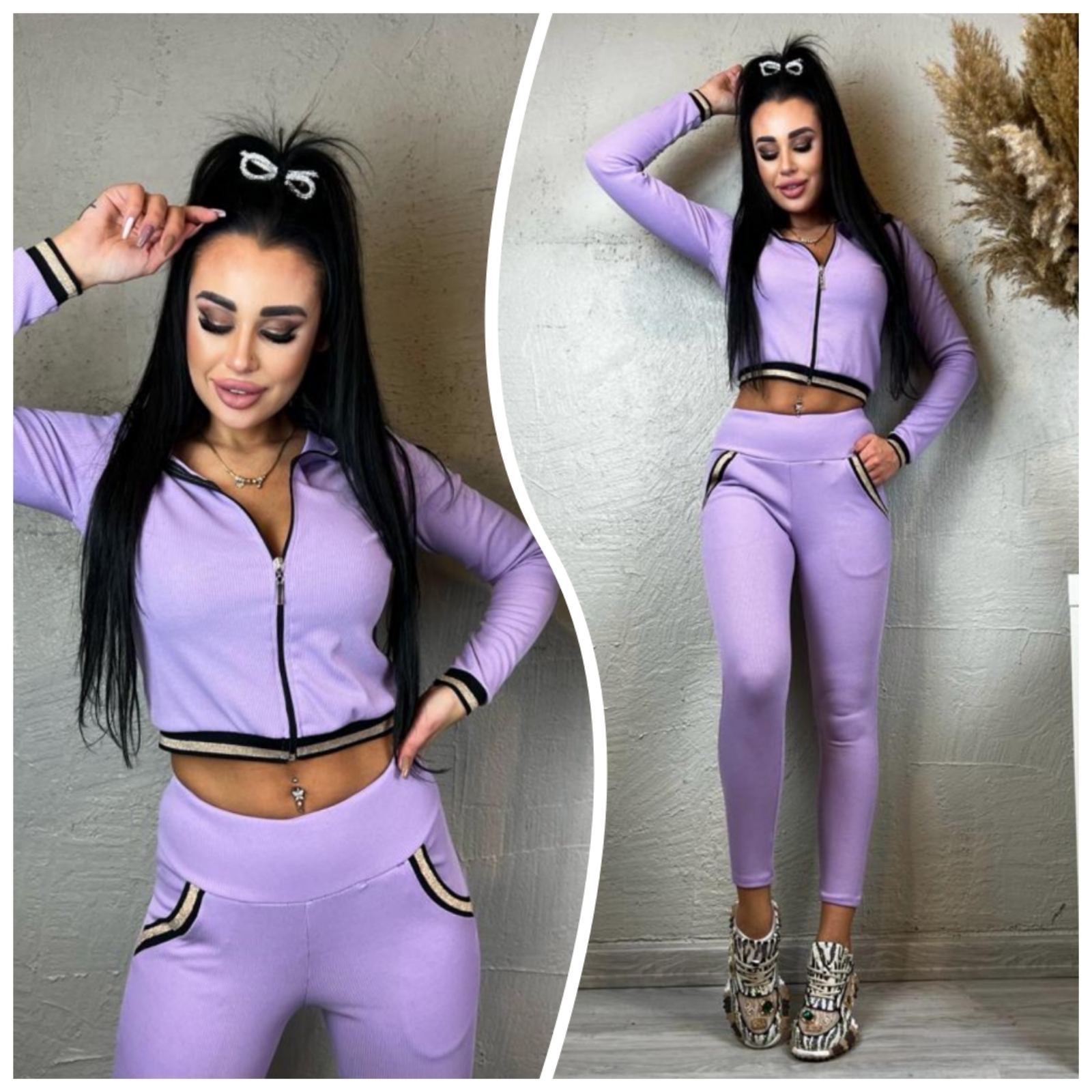 Komplet damske 5559 1 kolor M-2XL (Towar Polskie)