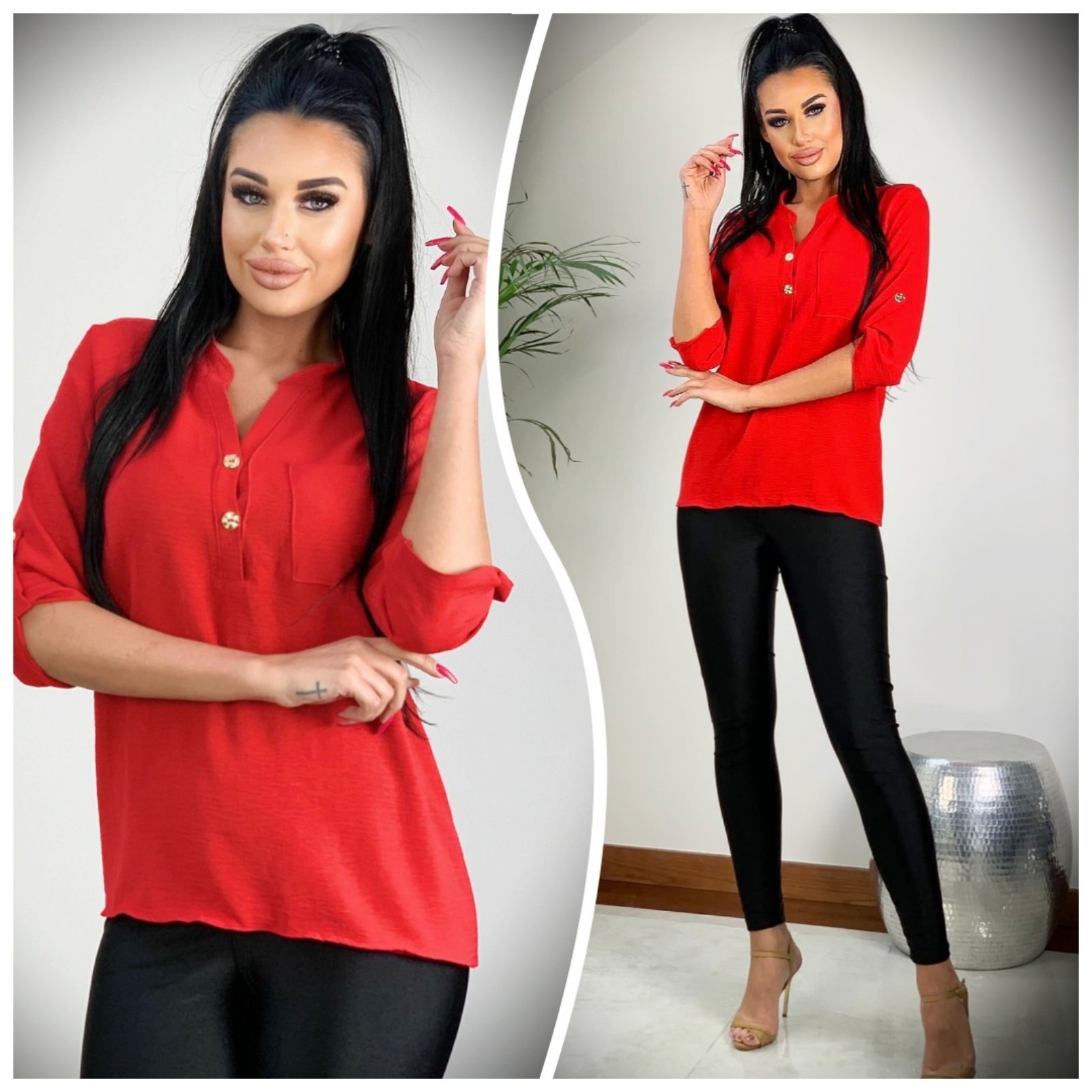 Koszula damske 5577 1 kolor M-2XL (Towar Polskie) 1