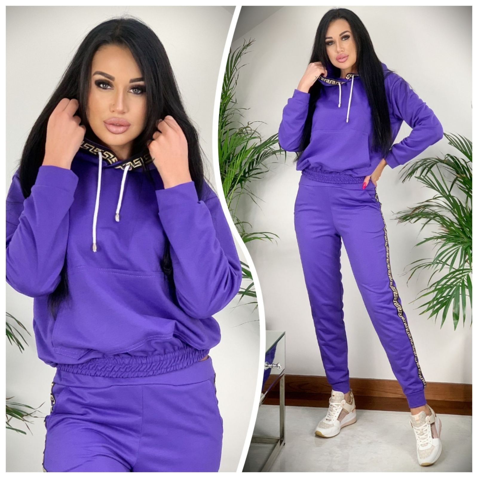 Komplet damske 5580 1 kolor M-2XL (Towar Polskie)