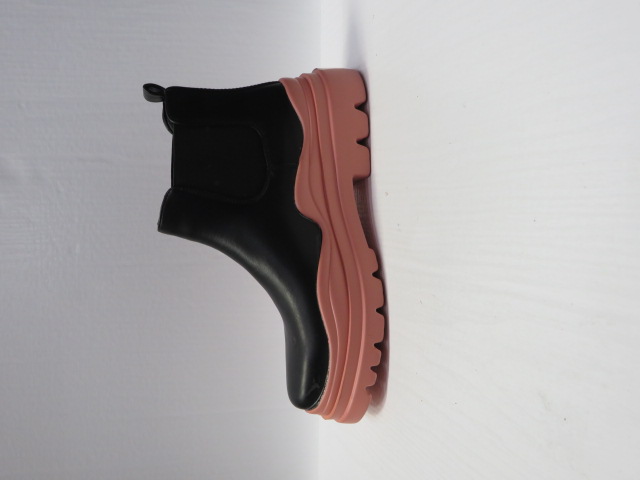 Botki Damskie 2115 BLACK/RED 36-41 1