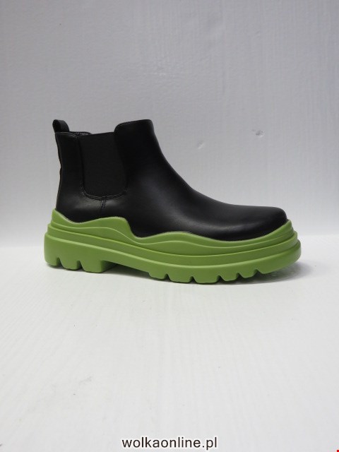 Botki Damskie 2115 BLACK/GREEN 36-41