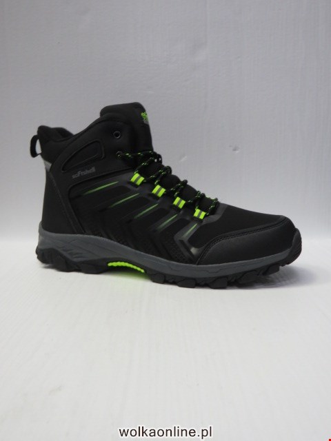 Botki Męskie 17061-2 BLACK/GREEN 41-46