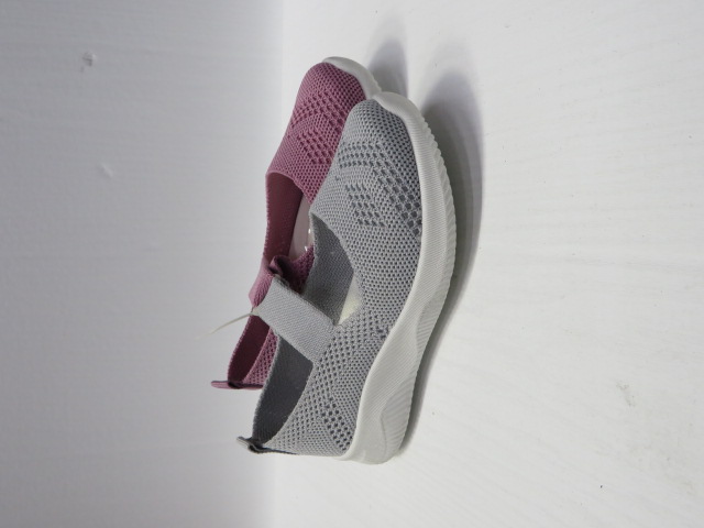 Baleriny Dziecięce 1017 WHITE/PINK/PURPLE/GREY 25-30 1