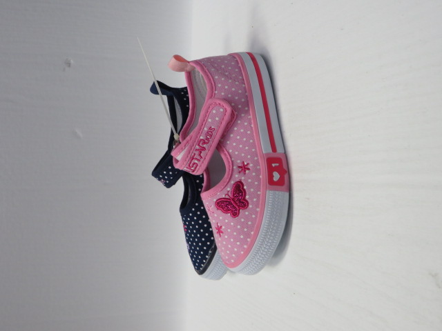 Baleriny Dziecięce S15-CCC BLUE/PINK/NAVY 20-25