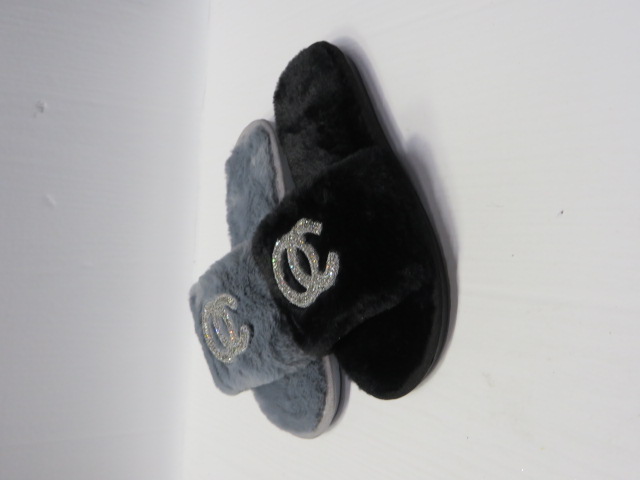 Klapki Damskie 23-1 BLACK/WHITE/GREY 36-41