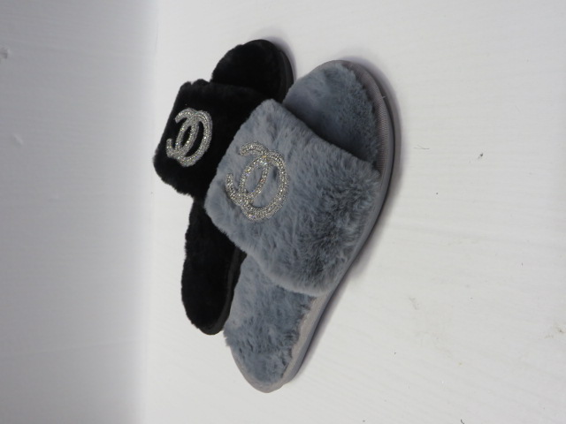 Klapki Damskie 23-1 BLACK/WHITE/GREY 36-41 1