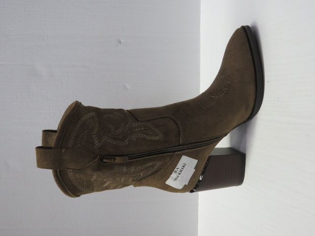 Botki Damskie 7034 KHAKI 36-41 1