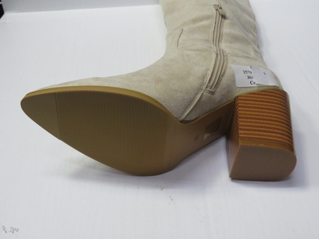 Kozaki Damskie 2570 BEIGE 36-41 2