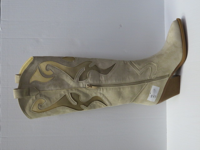 Kozaki Damskie 1185 BEIGE 36-41 1