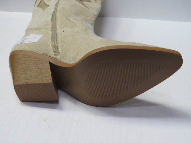 Kozaki Damskie 1185 BEIGE 36-41 2