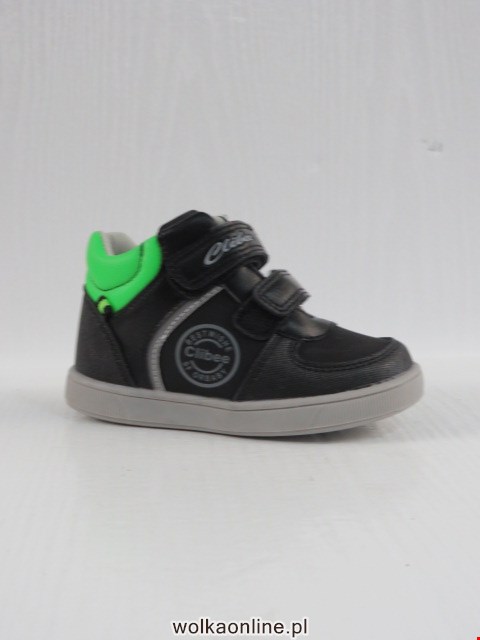 Buty Sportowe Dziecięce P558 BLACK/GREEN 20-25