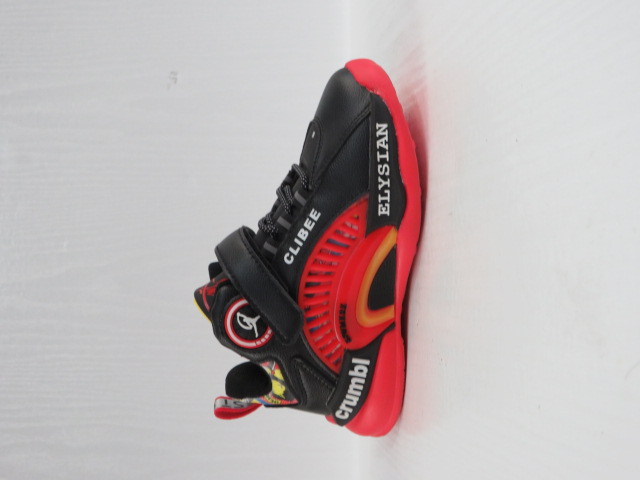 Buty Sportowe Dziecięce L353 BLACK/RED 26-31