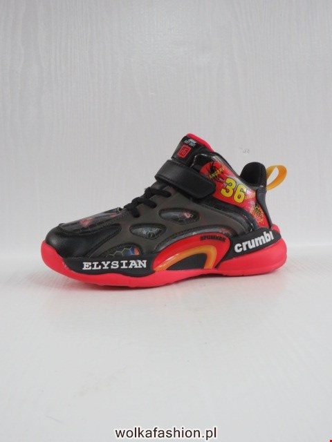 Buty Sportowe Dziecięce L354 BLACK/RED 32-37