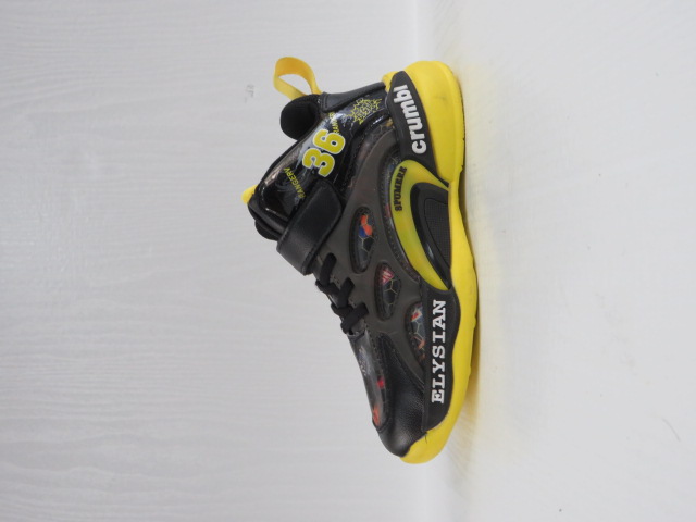 Buty Sportowe Dziecięce L354 BLACK/YELLOW 32-37