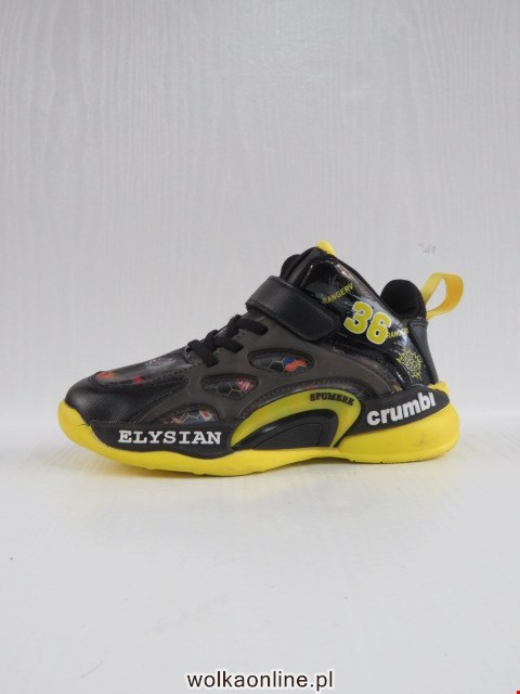 Buty Sportowe Dziecięce L354 BLACK/YELLOW 32-37