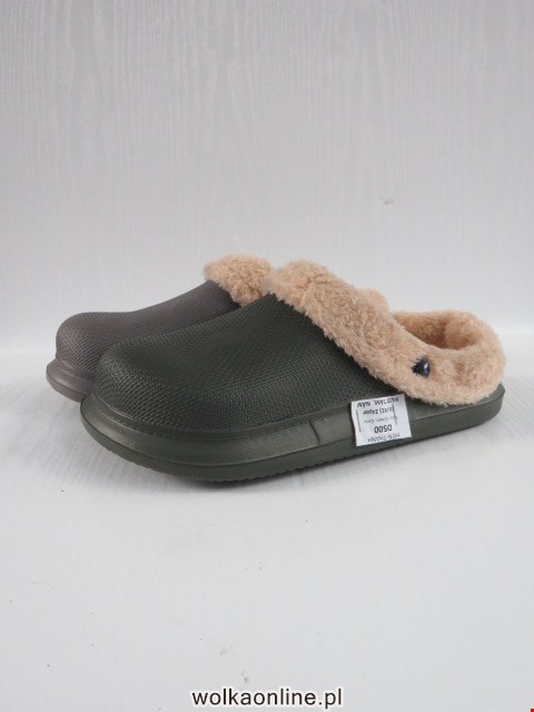 Klapki Damskie D500 NAVY/GREEN/GREY 36-41