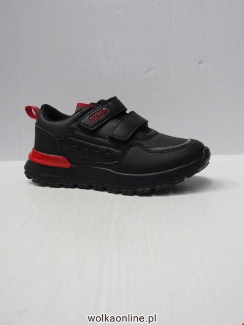 Buty Sportowe Dziecięce A185 BLACK/RED 32-37