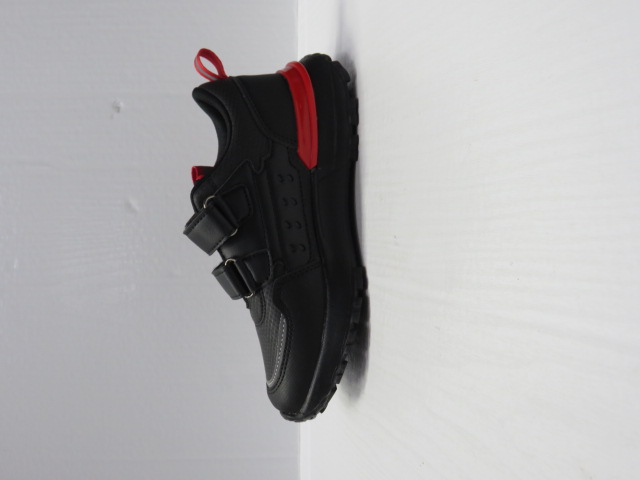 Buty Sportowe Dziecięce A185 BLACK/RED 32-37 1